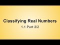 Classifying Real Numbers: A Comprehensive Overview