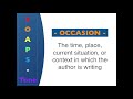 Understanding SOAPSTone Components