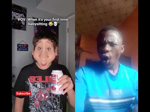 When it’s your first time babysitting 😂💀 #shorts #funny #lipsync #comedy #duet #memes #pov #fypシ゚