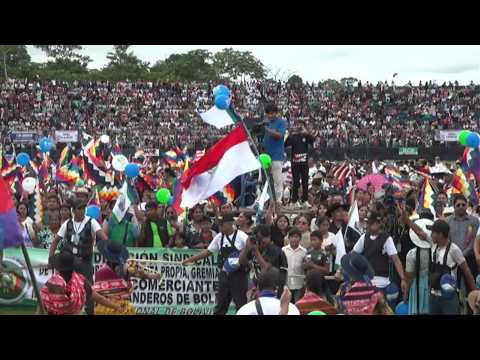 Bolivia: Gran concentración Proclama candidato a Evo Morales Ayma en Estadio de Chimoré