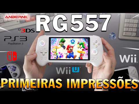 ANBERNIC RG557 tá num IMPASSE! Melhor CONSOLE PORTÁTIL da marca tem um PROBLEMA!