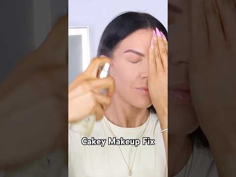 Instant fix for dry, cakey makeup👏 #makeup