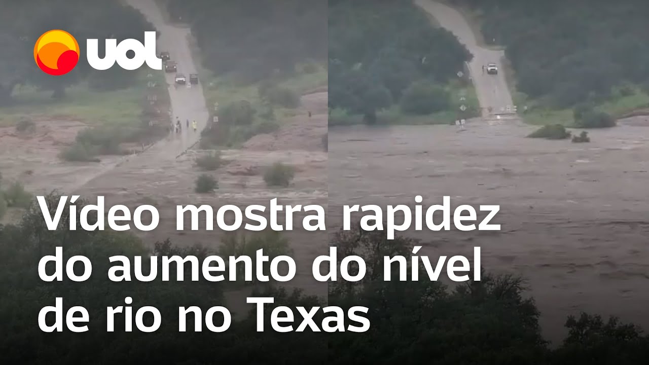 Vídeo mostra velocidade de subida do nível do rio Llano no Texas; enchentes deixaram mortos