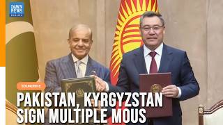 YouTube video thumbnail: PM Shehbaz, Kyrgyz President Hold Talks in Bishkek as Multiple Mous Signed
