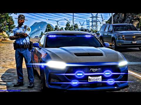 GTA 5 MODS Highway Patrol|| GSP MUSTANG|| GTA 5 Lspdfr Mod| 4K