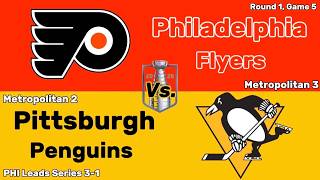 Philadelphia Flyers vs Pittsburgh Penguins | Round 1, Game 5 | All Goals