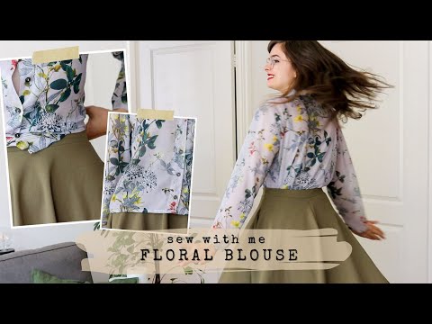 Video: My First Blouse (It's Floral, Duh) 🌻 Sew With Me