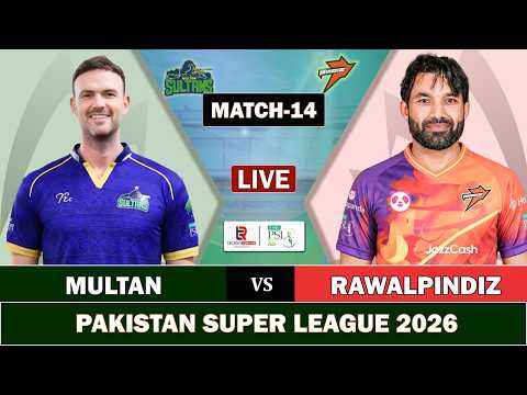 LIVE MULTAN SULATNS vs RAWALPINDIZ 14th MATCH LIVE | MS vs RWP LIVE COMMENTARY | PSL LIVE | MS 3 OVR