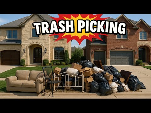 Trash Picking MILLION DOLLAR Suburban Town!  - Ep. 1103