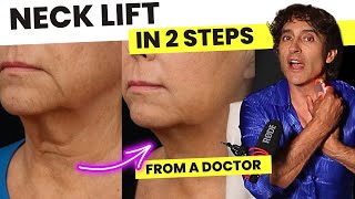 Face Exercises ||  2 Step Neck Lift