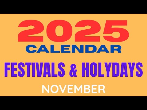 Calendar festivals and holydays #November #Calendar #2025 #hindufestivals #calendarobservances