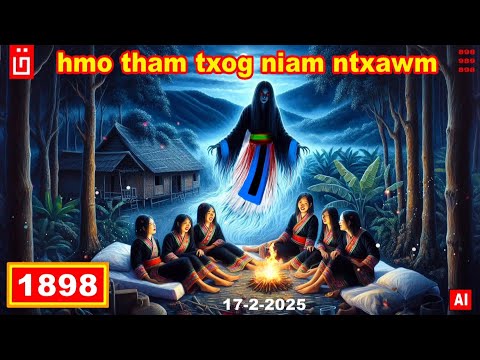 dab hais hmoob - 1898 - 17-2-2025 hmo tham txog niam ntxawm, คืนที่เล้านิทาน, Storytelling night.