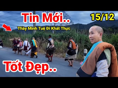 Tin Mới.. Sáng 15/12 Sư Minh Tuệ Cùng Các Sư Nhỏ Đi Khất Thực Nhà Đầu Tiên Tại Lào.. Ai Xem Cũng Vui