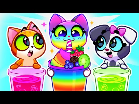 Rainbow Juice | Toys Are Not on the Menu | Healthy VS Junk Food | + More Kids Cartoons | Purr-Purr