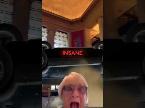 They put a police car on top of the Colosseum