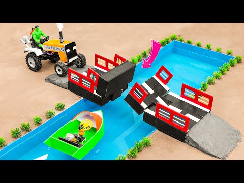 diy tractor making mini Construction of modern bridges since project | @sunfarming7533