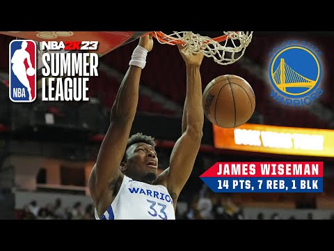 James Wiseman puts up 14 PTS, 7 REB for Warriors in Summer League vs. Thunder video clip