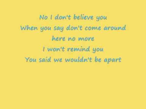 Pink - I dont believe you + Lyrics