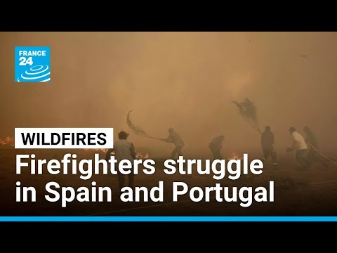 Firefighters struggle to contain wildfires in Spain and Portugal • FRANCE 24 English