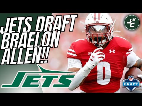 BREAKING: NEW YORK JETS DRAFT BRAELON ALLEN LIVE REACTION | 2024 NFL ...