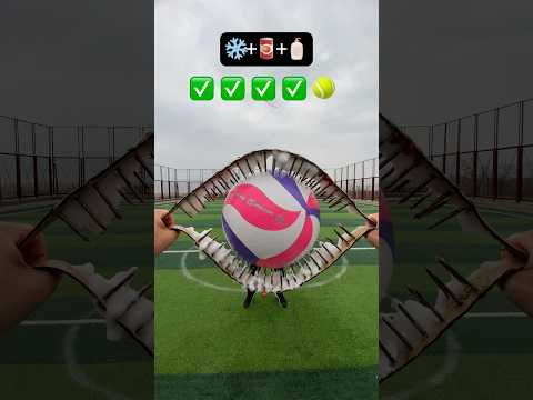 STUNNING MIX ASMR CATCH THE BALL AND BALLOON WITH DANGEROUS BELT🥋 😱🏐#shorts #challenge #viral