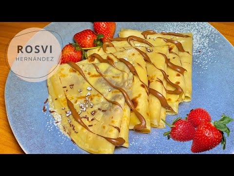 RECETA RAPIDA DE CREPAS DELICIOSAS, SUAVES Y TIERNAS!