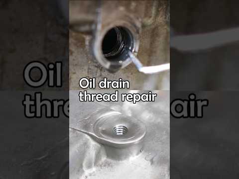 1990 KX250 Oil Drain Thread Repair