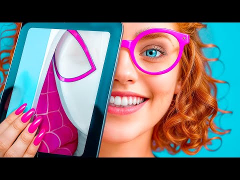 How to Become Popular at School! Makeover From Nerd To Beauty Spider Gwen!