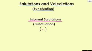 Punctuating Salutations and Valedictions