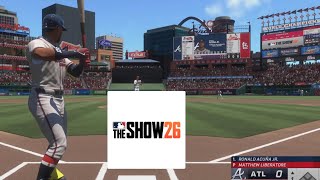 MLB The Show 26 Braves VS Cardinals GAMEPLAY