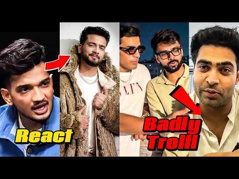 😱 Munawar Faruqui REACT Elvish & Prince FIGHT 🤯 Love Katariya, Kushal Gullu troll Ajju 0008