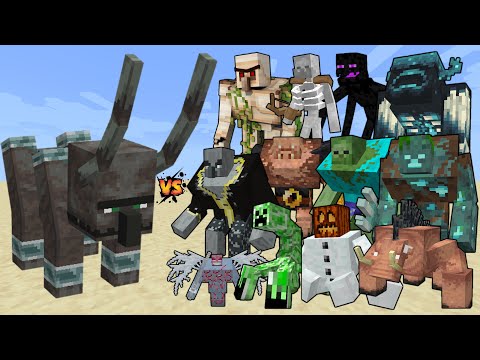 Mutant Ravager vs Mutant Creatures in Minecraft - Epic Mob Battle!