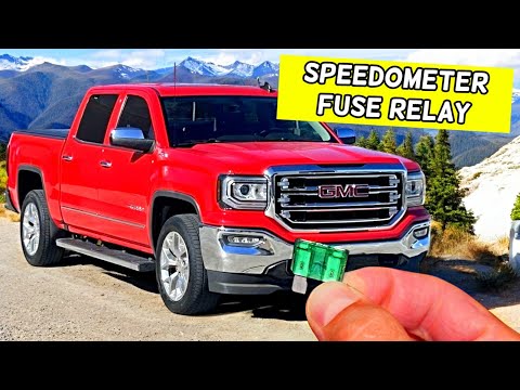 GMC SIERRA GAUGES SPEEDOMETER FUSE RELAY LOCATION REPLACEMENT 2014 2015 2016 2017 2018 2019