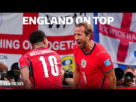 England fans celebrate 2-0 win against Panama