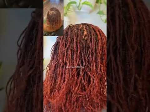 From copper to red! Update for Micro braid loc extensions at Mukisa locs