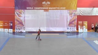 MONA Náchod 2015 - Pom Senior - Nikola Cvrčková - Red Queen
