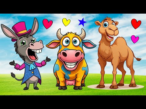 Farm Animals Sounds & Names for Kids 🐮🐴🐑 | Fun Learning!