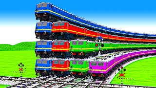 【踏切アニメ】あぶない電車 railgadi aa gayi chuk chuk chuk railgadi rangbirangi railgadi #1