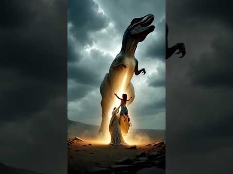 “Jesus Saves the Child from the Giant Dinosaur – A Divine Miracle”