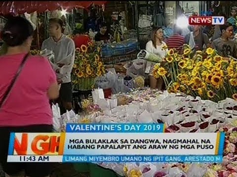 Mga Bulaklak Sa Dangwa Nagmahal Na Habang Papalapit Ang Araw Ng Mga Puso Videos Gma News Online