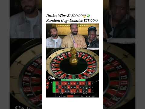 Drake Read His Name At Least HAHA!.#stake  #drake #roulette #shorts #short #viral #casino #slots