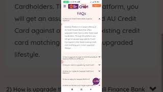 Credit card approved instantly only mobile number required. AU Bank SwipeUp portal launched
