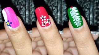 3 Beautiful nail art design💅💅 Easy DIY nail art just using household items❤❤❤