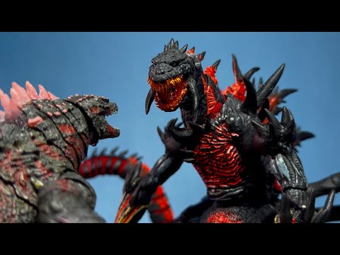 EVOLVED GODZILLA  vs SINISTER SHIN GODZILLA | PART 1 | an epic battle stop motion