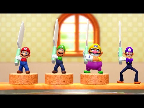 Super Mario Bros. vs Evil Twins in Super Mario Party 2 Minigames