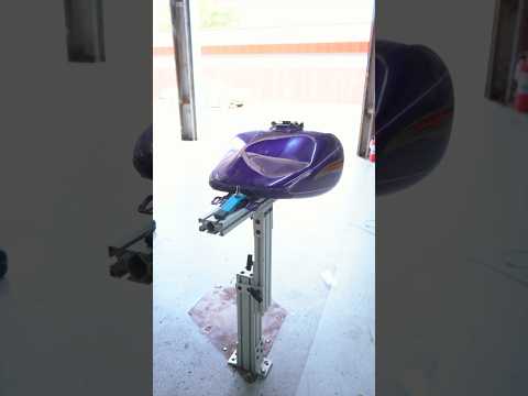 MASSIVE Motorcycle Tank Dent! | Using PDR to Fix it! #shorts #pdr