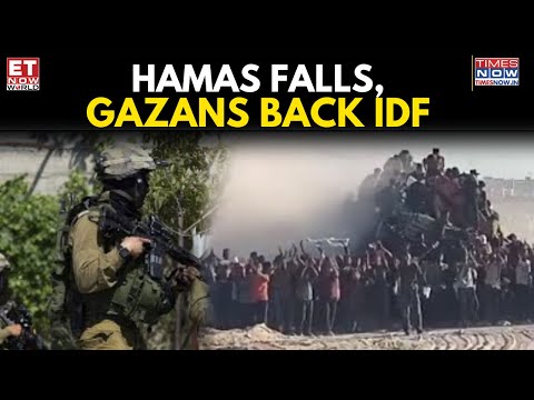Gazans Cheer IDF As Hamas Crumbles; Aid Swarm Signals Growing Civilian Revolt | ET Now World