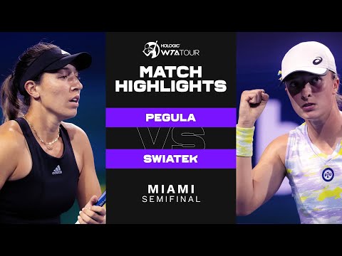 Jessica Pegula vs. Iga Swiatek | 2022 Miami Semifinal | WTA Match Highlights