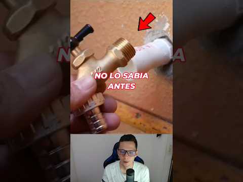 COMO ADAPTAR UNA LLAVE DE AGUA #como #shortvideos #tips #ideas #albanil #trabajo #soluciones #ok