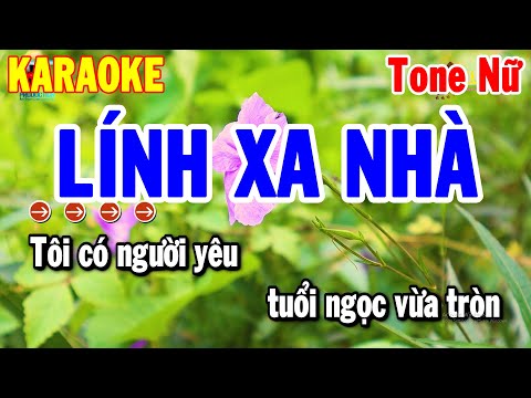 Lính Xa Nhà Karaoke Tone Nữ Nhạc Sống Rumba Chuẩn 2024 | Thanh Hải